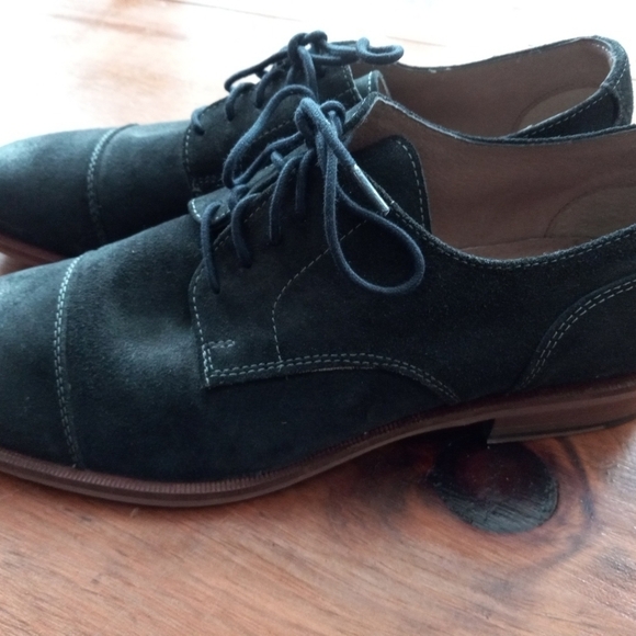 Men’s Banana Republic Mens Suede Leather Oxford Dress Shoe Gray Sz US 9M - Picture 2 of 7